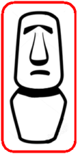 IYFEI Moai Center Red Button